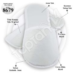 Ağzı ve Çevre Biyeli Kalın Taban Terlik