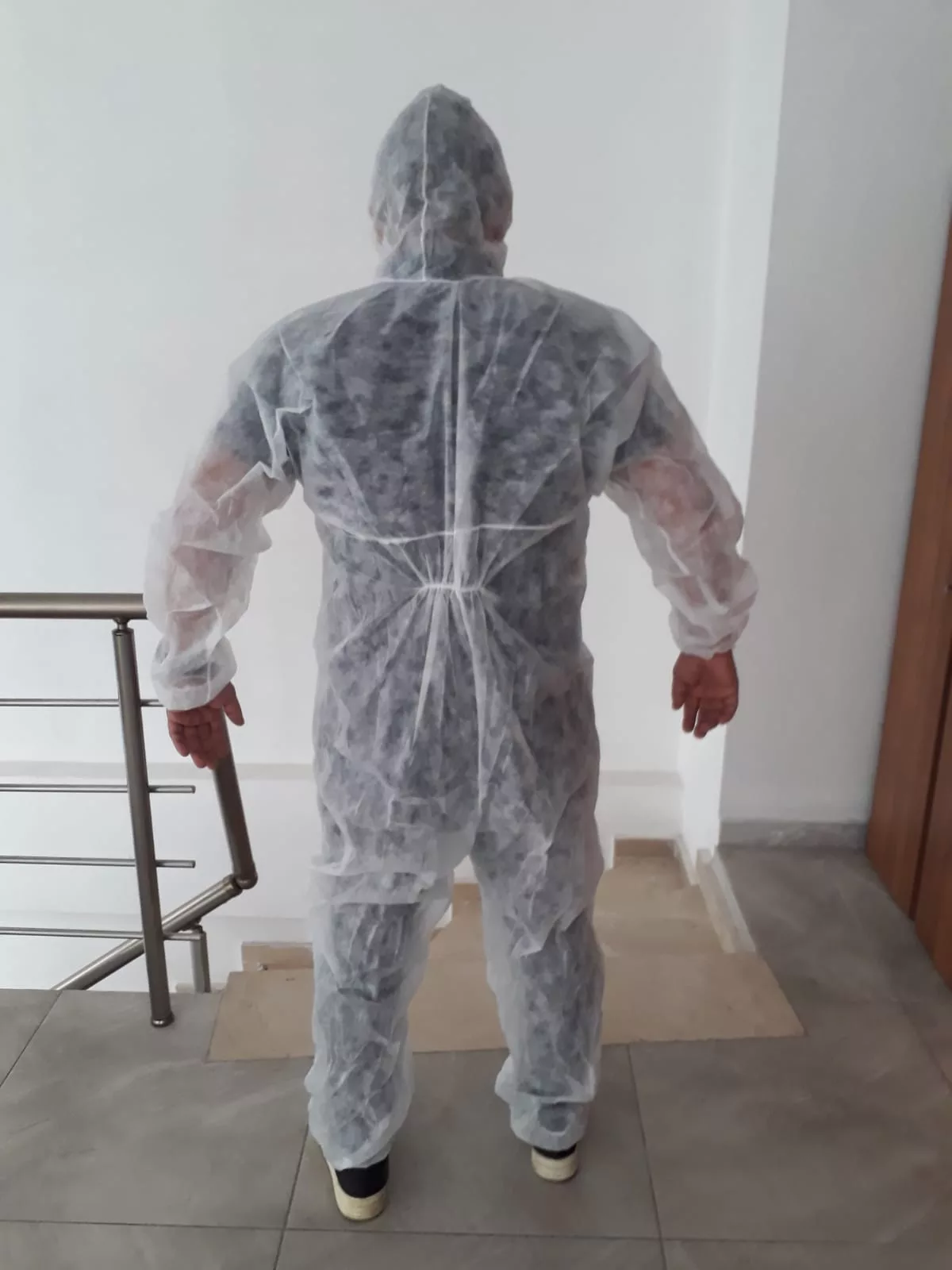 Tek Kullanımlık Ekonomik Tela Tulum XL - Görsel 6