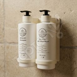 Şampuan Şişesi Duvar Tipi İkili 400 Ml Beyaz